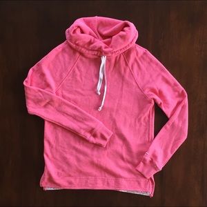 Hot Pink Cowl Neck Sweatshirt